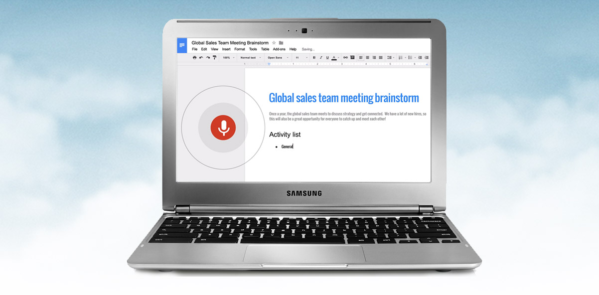 Crie documentos por comandos de voz no Google Docs